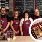 The team at Cumbrian Bake INSET: The new traybake boxes