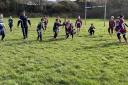 n Youngsters taking part in the youth rugby union festival at The Playground, which was hosted by Whitehaven Sharks' under-sevens and under-11s teams