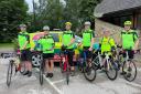 Some of the cyclists who took part in the around Cumbria cycle ride in 2023 Rob Douglas, Jen Turnbull, Tim Taylor, Nigel Harling, Georgie Stone and Dr Weston