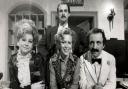 The cast of Fawlty Towers. Picture: BBC