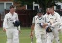 Slack and Glendinning leave the field after securing victory for Cumbria. Picture: Lesley Cairns
