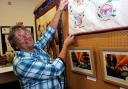 Organiser Alice Oglanby prepares for art and craft show