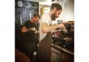 Stephen working up some new coffee magic at the Cockermouth store