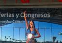 Kiana in Malaga after being crowned second in the World for Ladies Toned figure.