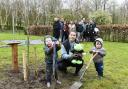 Care experienced ambassador Chloe Morely plants trees in Carlisle