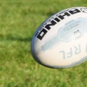 A rugby ball. Picture: Ben Challis
