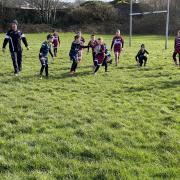 n Youngsters taking part in the youth rugby union festival at The Playground, which was hosted by Whitehaven Sharks' under-sevens and under-11s teams