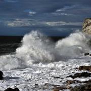 STORMY: the waves crash upon the Whitehaven coast, snapped by News & Star camera club's Isha Kenmare