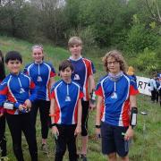 TEAM: Club runners at the Yvette Baker Trophy competition