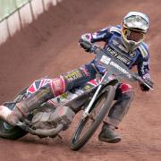 Dan Bewley in action for Great Britain at the Speedway Under-21 World Championship Final at the National Speedway Stadium in Manchester. Picture: David Payne