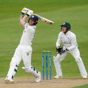 Ben Stokes hits a six in his brilliant innings for Durham (photo: PA)
