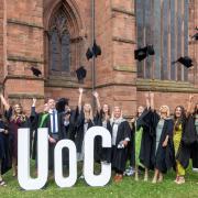 Graduation group at Carlisle Cathedral