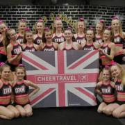 The world champion cheerleaders flying the flag for Britain