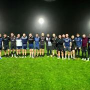 The Cumbria squad at training on Monday evening