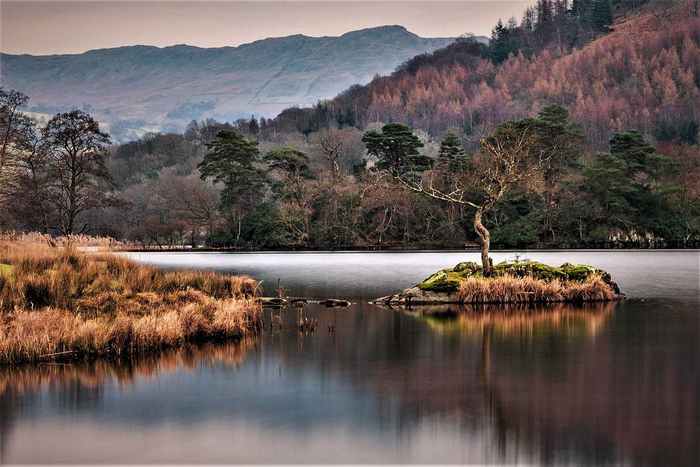 Rydal Water reflections by Colin Johnston