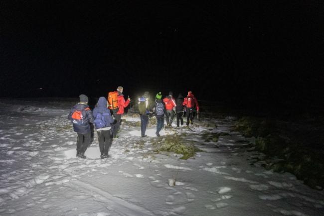 13 school children and two adults got into trouble when climbing Helvellyn. They had to call on the help of Keswick Mountain Rescue Team. Picture: Keswick Mountain Rescue