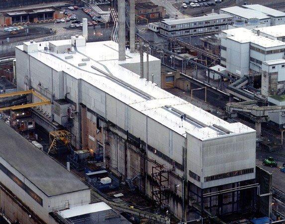 LEAKING: The Magnox Swarf Storage Silo at Sellafield