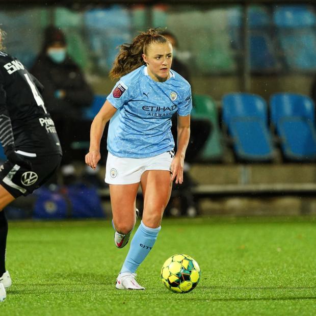 Times and Star: CHAMPIONS LEAGUE: Georgia Stanway playing against Goteborg.