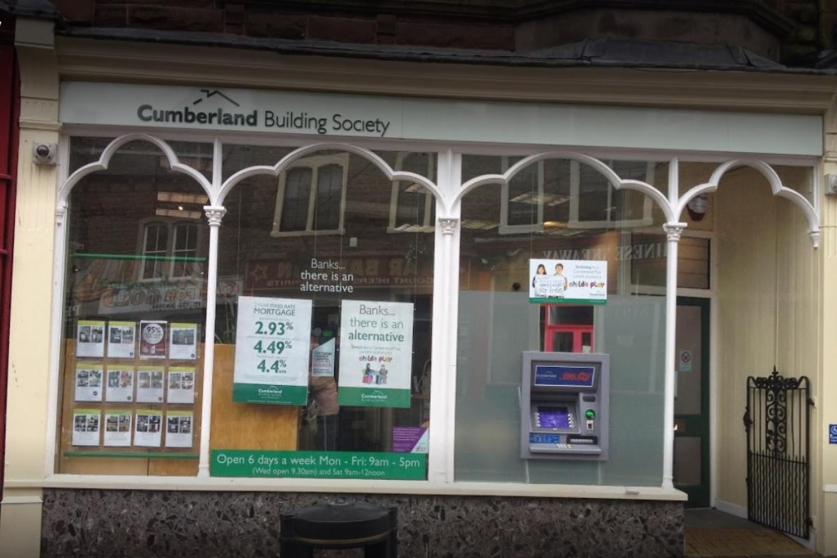 Cumberland Building Society in Maryport
Picture: Google Maps