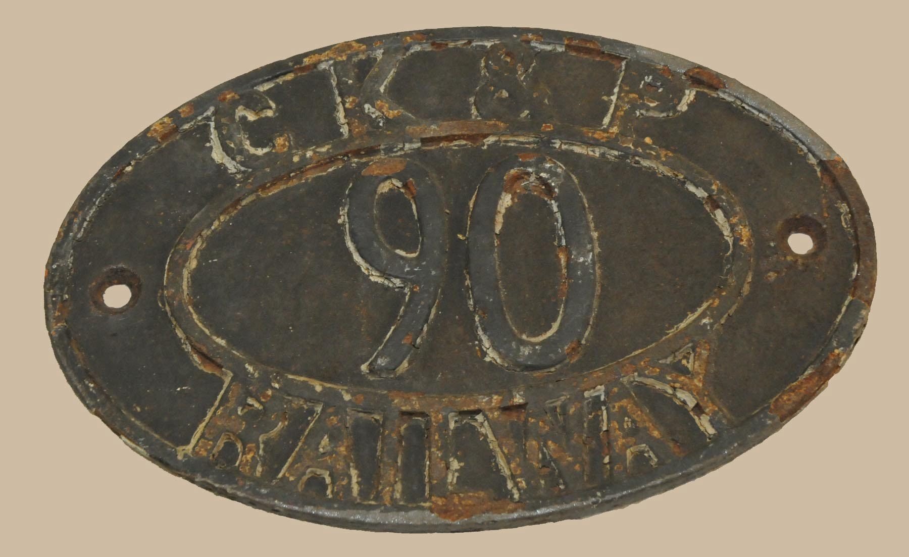 A bridge plate from the Cockermouth, Keswick & Penrith Railway being sold at Thomson, Roddick and Medcalf on August 2.********This picture has been acquired from an external source. It may have been submitted or downloaded from the Internet. Seek approval