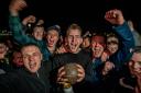Dan Fryer and the downies celebrate the win last April  PIC: Tom Kay