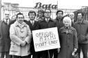 Bata Pickets taken by the Times and Star photographer in April 1975. To be used in The Way We Were.