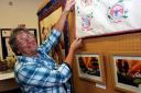 Organiser Alice Oglanby prepares for art and craft show
