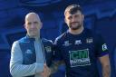 Workington Town's Gary Murdock with Liam McNicholas, who has made the transition from Distington and will add some size in the pack coming in at second row Picture: Workington Town RLFC