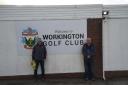 (L-R) Ian Andrew and Ken Harper outside Workington Golf Club