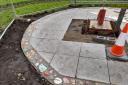 The covid memorial is taking shape ahead of it's opening