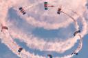 RAF Vulcan parachute display