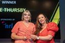 West Cumberland Hospital ward manager Jade Thursby, left, receives the NHS/Key Worker of the Year Award from Rebecca Graves, director of sponsor NRL 					       Pictures: Jonathan Becker