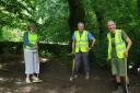 Councillors working to improve one of the paths in the town
