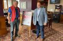 WETHERSPOONS: Tim Martin and Workington MP Mark Jenkinson in The Henry Bessemer