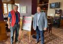 WETHERSPOONS: Tim Martin and Workington MP Mark Jenkinson in The Henry Bessemer