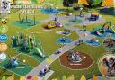 The design concept for the new play area in Vulcan Park