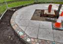 The covid memorial is taking shape ahead of it's opening