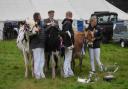 Competitors line up as their livestock is judged at the show in 2022