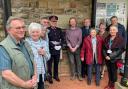 Members of the civic trust alongside Dan Colley and the Lord Lieutenant