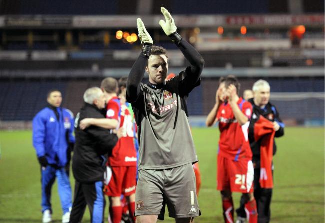 Adam Collin: The former Carlisle United and Workington Reds goalkeeper has announced his retirement (photo: Jonathan Becker)