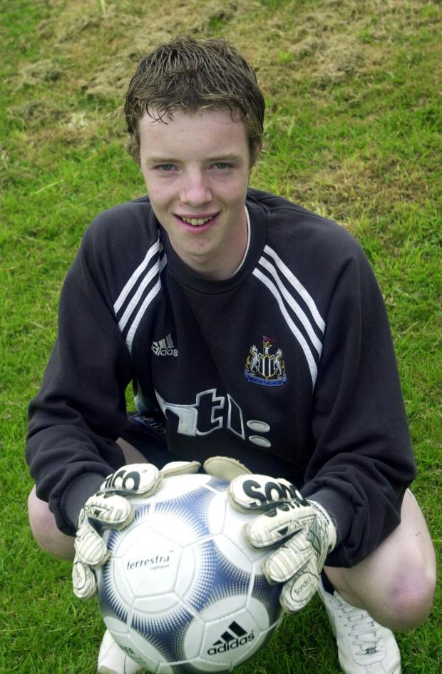 Times and Star: A teenage Collin pictured after joining Newcastle United (photo: Loftus Brown)