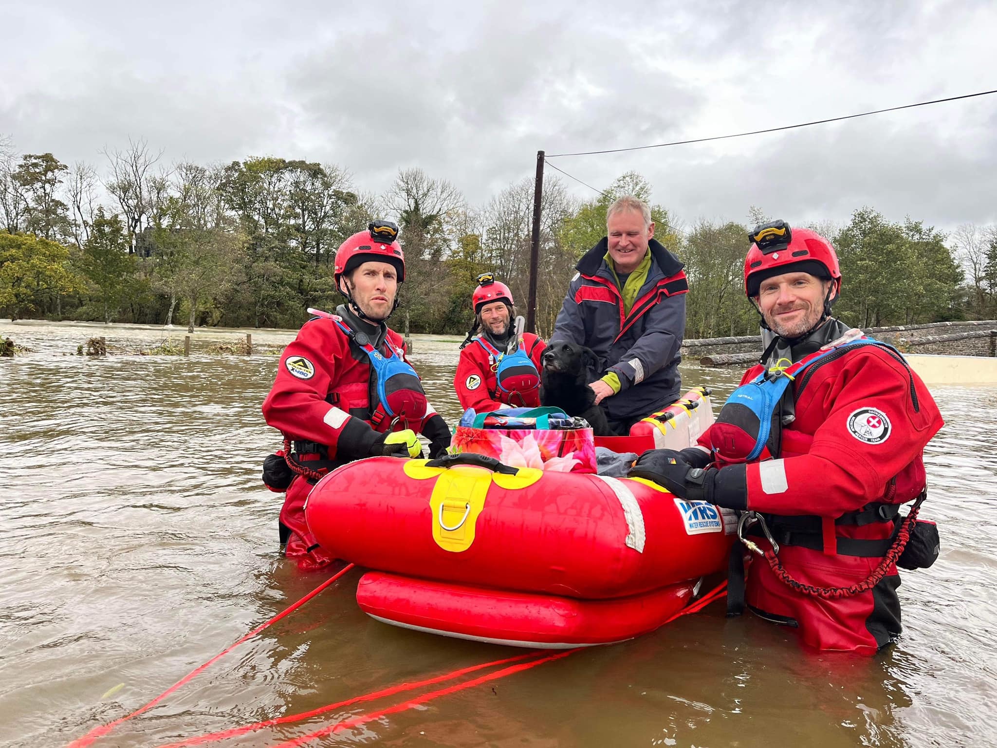 AID: Cockermouth Mountain Rescue came to the aid of the community as floods struck parts of Cumbria on October 28. Pic: Cockermouth MTR