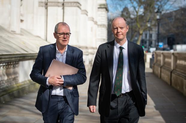 Times and Star: Chief Scientific Adviser Sir Patrick Vallance (left) and Chief Medical Officer for England Chris Whitty (right). Picture: PA