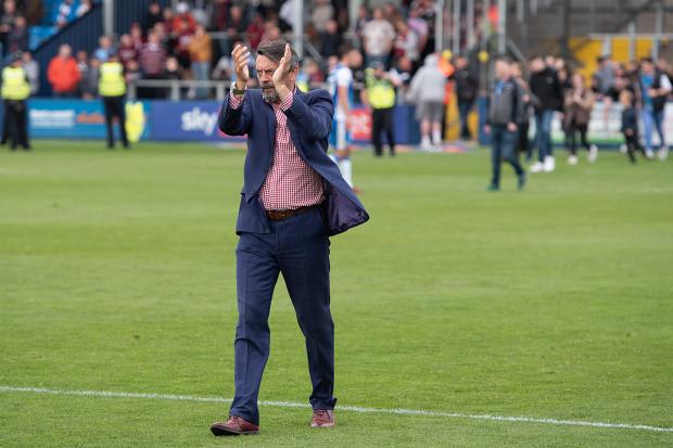 Barrow manager Phil Brown during Saturday's match against Northampton Town. Picture: Ian Allington | MI News