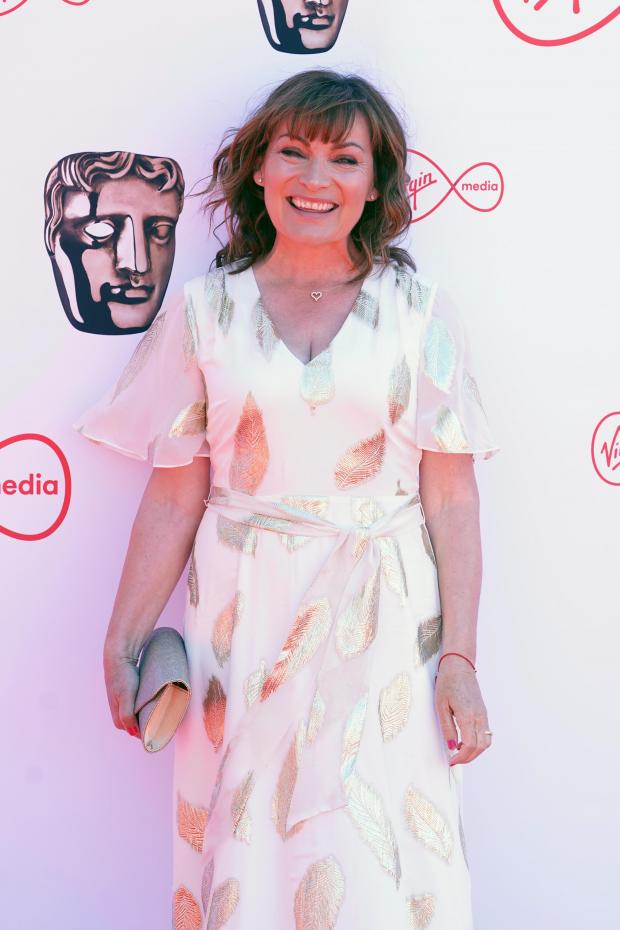 Times and Star: Lorraine Kelly attending the Virgin BAFTA TV Awards 2022, at the Royal Festival Hall in London. Credit: PA