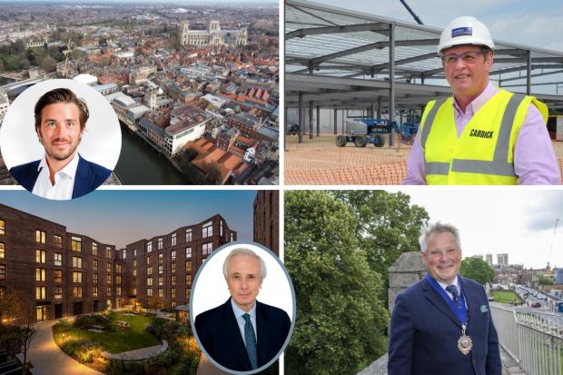 Deverlopers and business leaders have defended York against claims it is not ambitious - but some say it needs to be more aspirational. Pictured, clockwise from left, Max Reeves, of Helmsley Group; Richard France, of Oakgate Group; Laurence Beardmorel