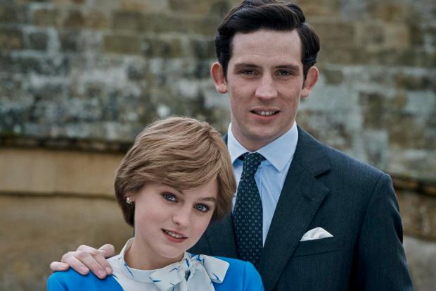 Times and Star: The Crown S4. Picture shows: Princess Diana (EMMA CORRIN) and Prince Charles (JOSH O CONNOR)