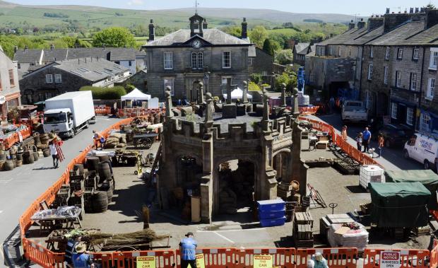Times and Star: ALL-GO: Creating the set at Kirkby Lonsdale. Credit: Jon Granger.