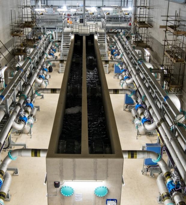 Times and Star: A filtration unit at the plant. Credit United Utilities