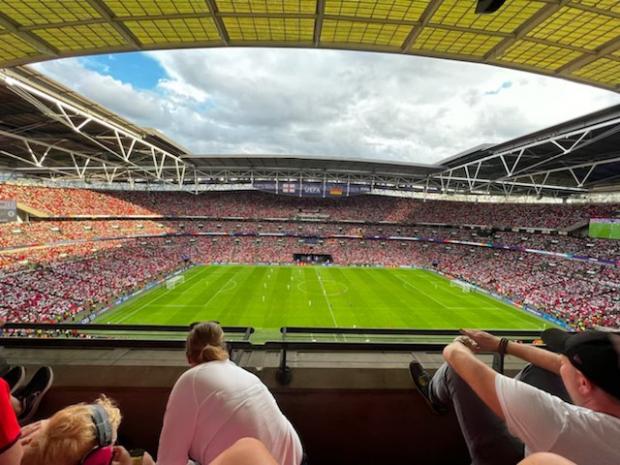 Times and Star: The Ladies view at Wembley for the final
